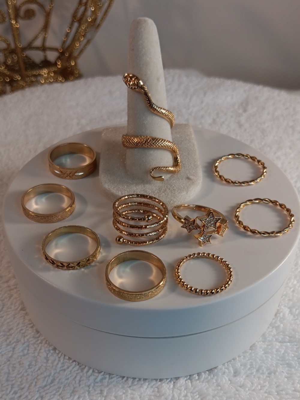 Gold-Tone Stackable Rings - 10 Pc. Set